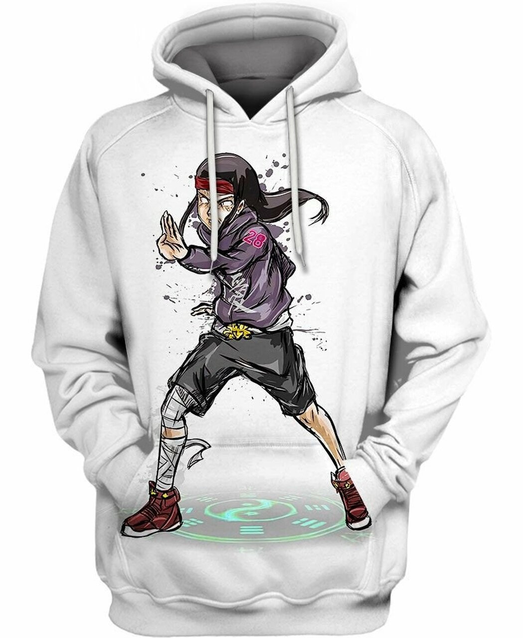 Hyuga Neji 3d All Over Print Hoodie