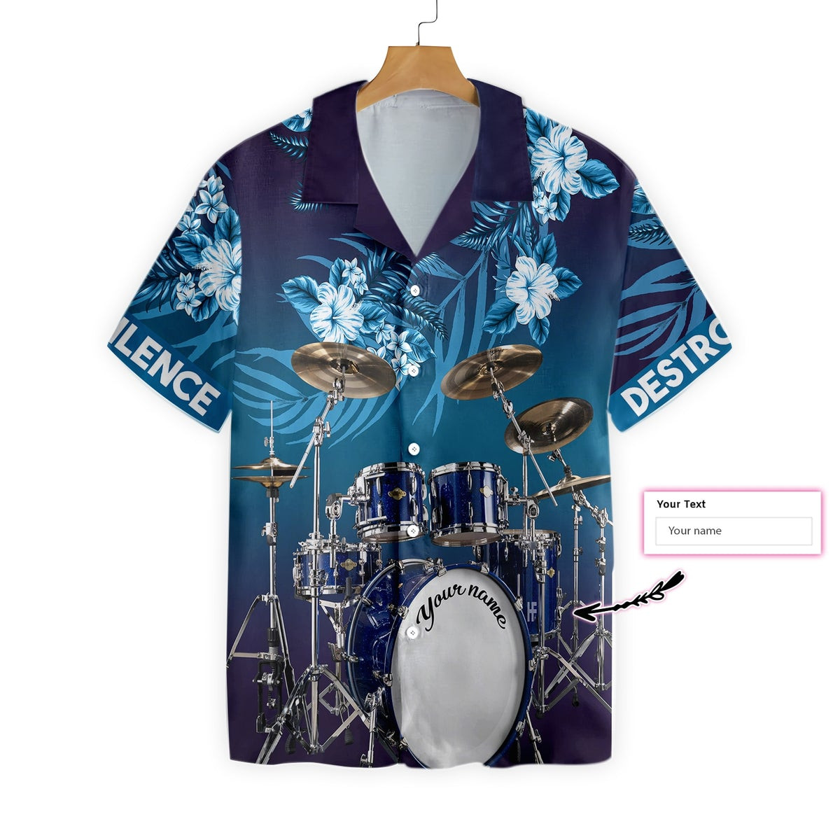 I Am A Drummer Custom Hawaiian Shirt