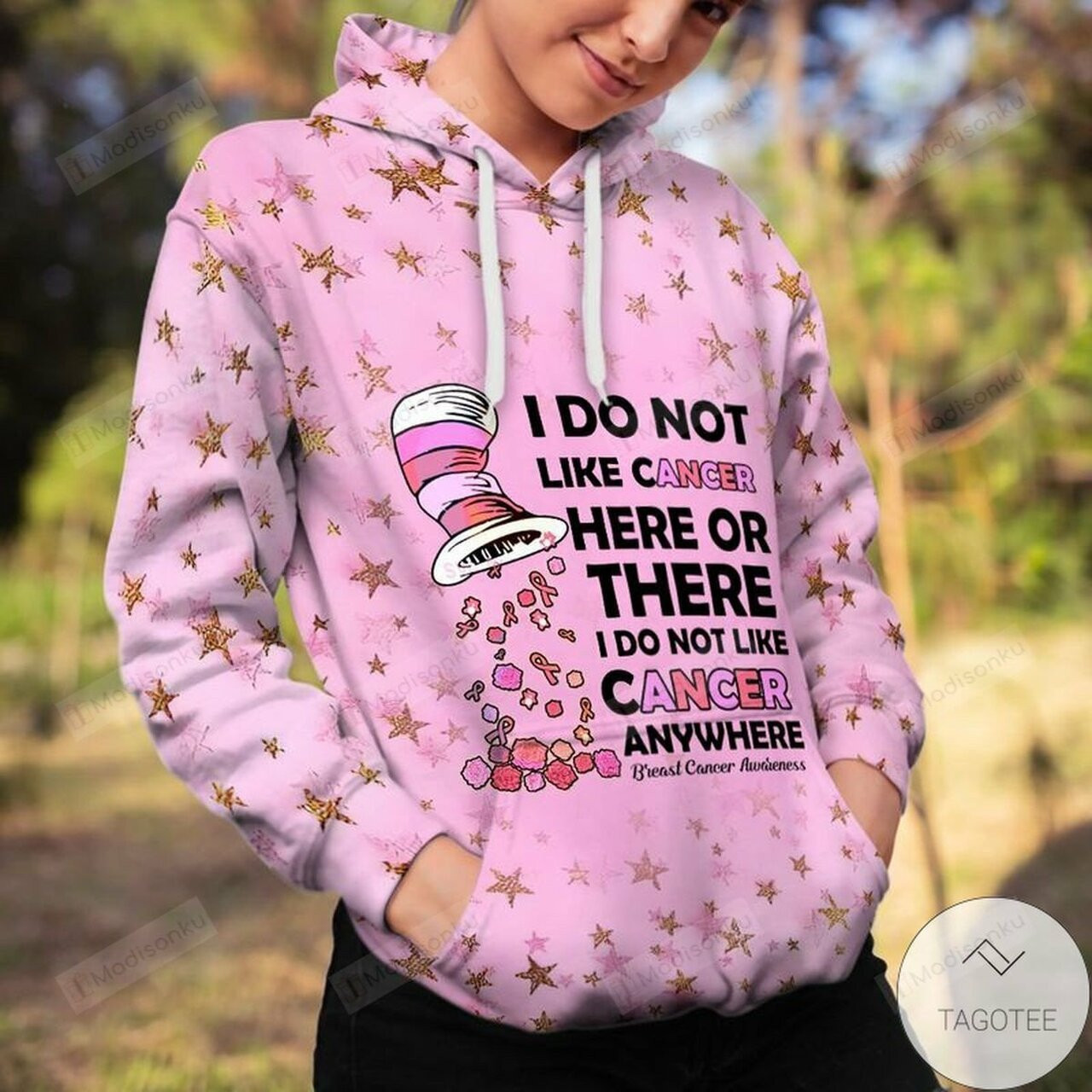 I Do Not Like Cancer Breast Cancer Awareness 3d All Over Print Hoodie