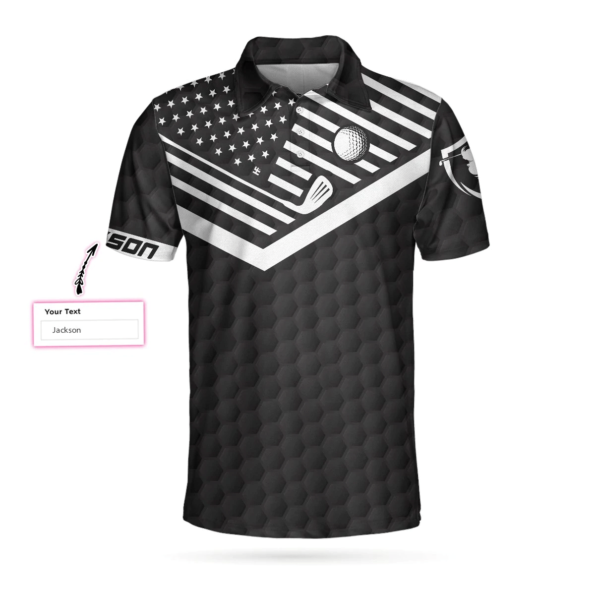 I Like It Rough Custom Polo Shirt Personalized American Flag Polo Shirt Funny Golf Shirts Short Sleeve Polo For Men