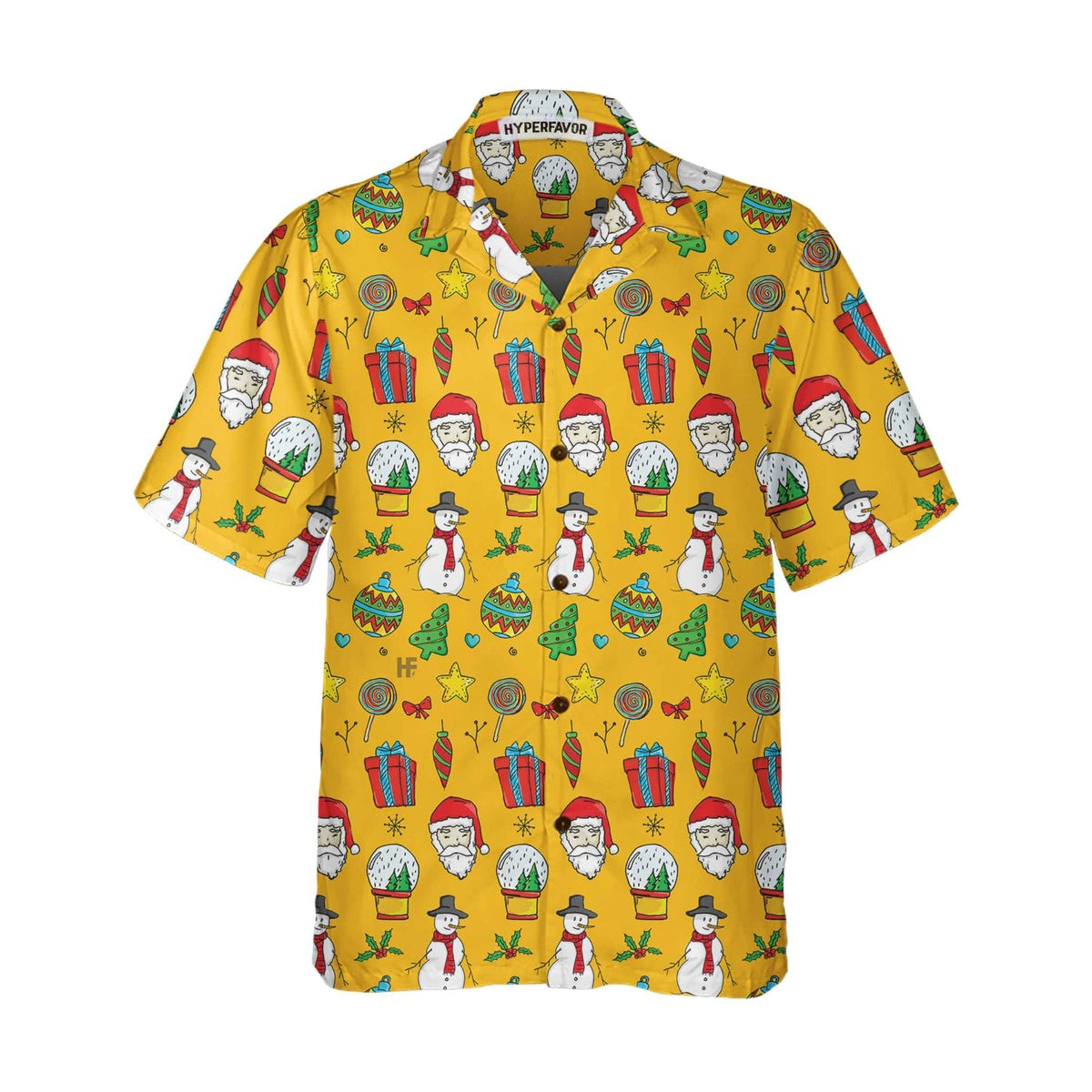 I Love Christmas Shirt For Men With Christmas Pattern Cute Christmas Hawaiian Shirt