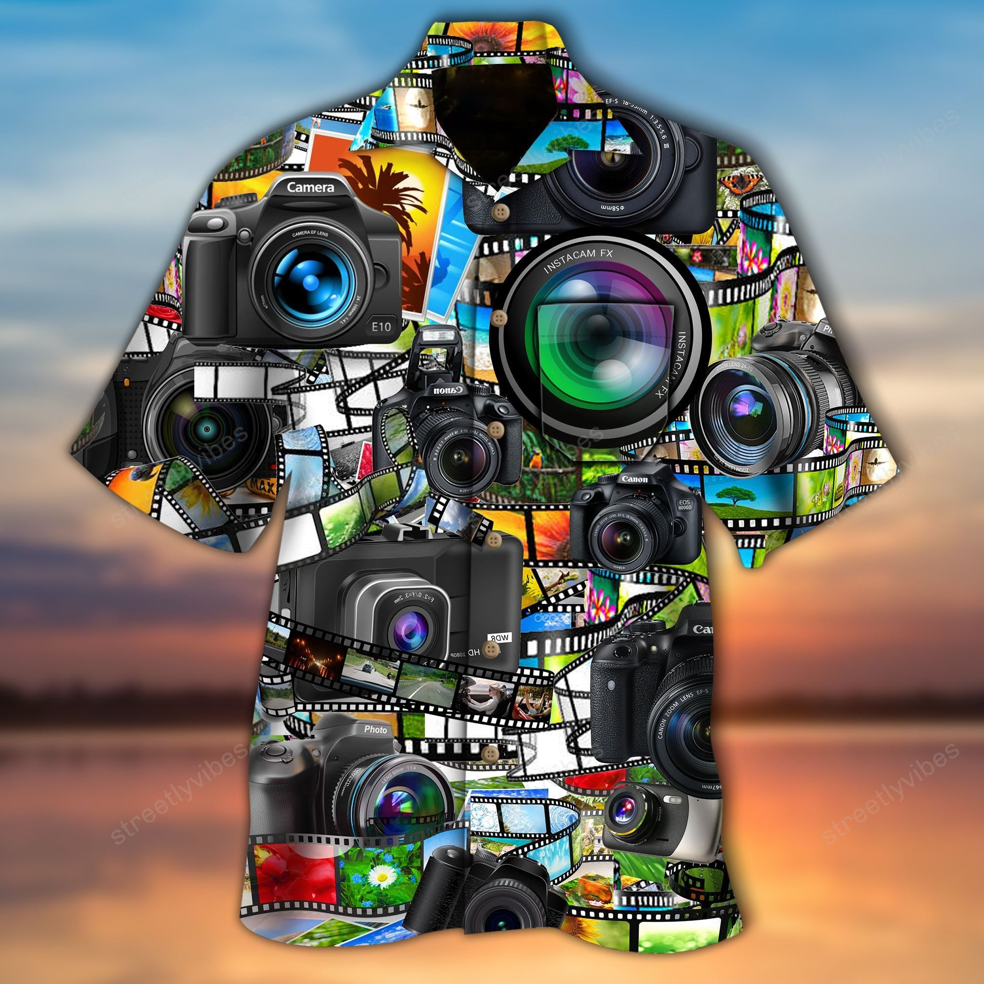 I Love Picture Cameras Hawaiian Shirt Hawaiian Shirt For Men
