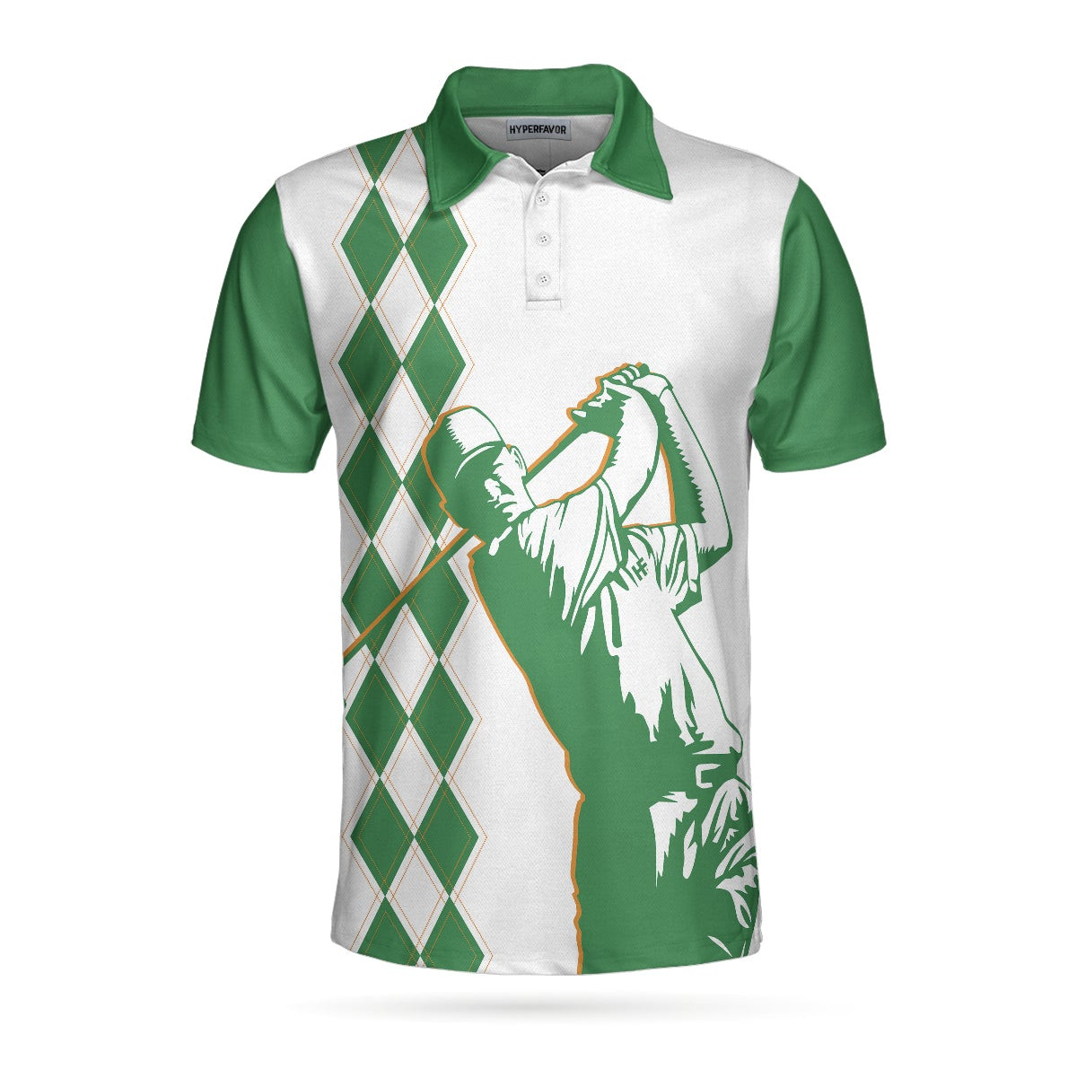 I Play Golf And I Forget Things Funny Golf Polo Shirt White And Green Golf Shirt For Men