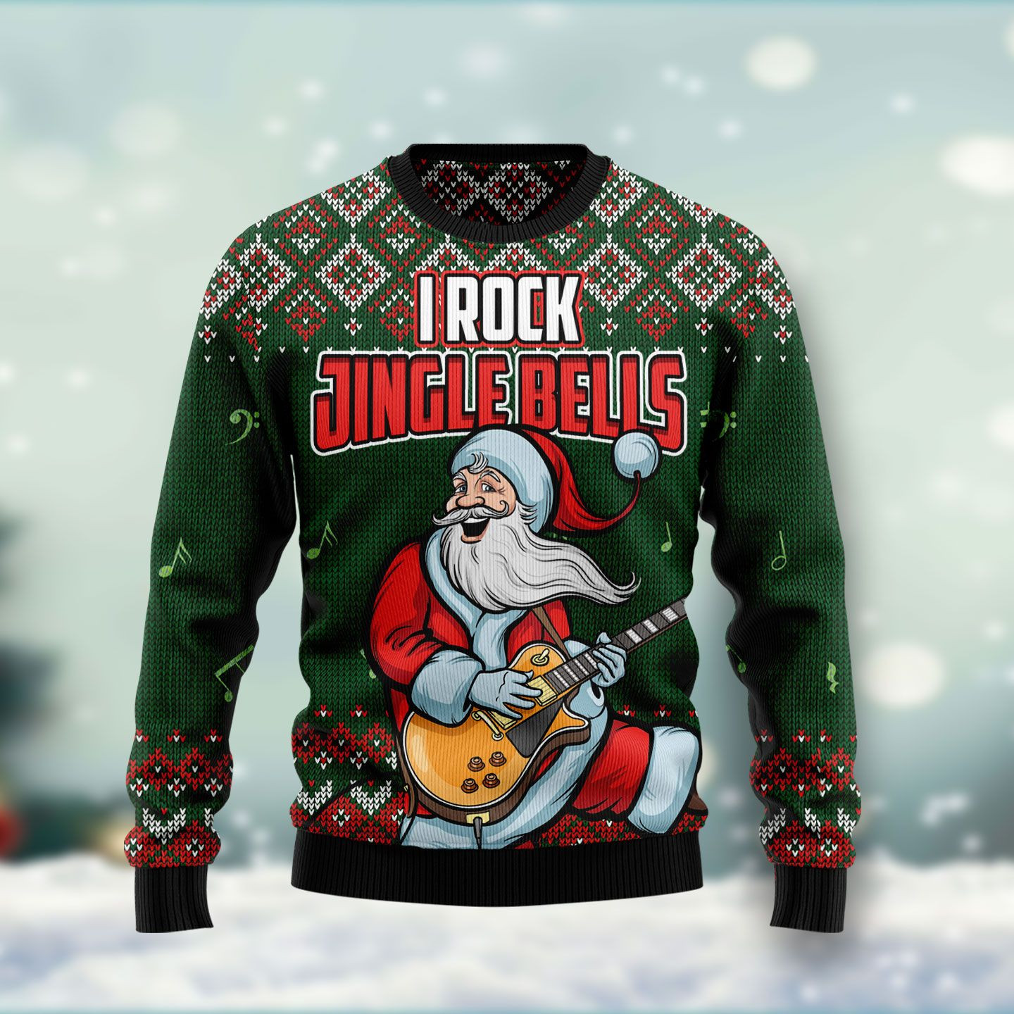 I Rock Jingle Bells Ugly Christmas Sweater Ugly Sweater For Men Women