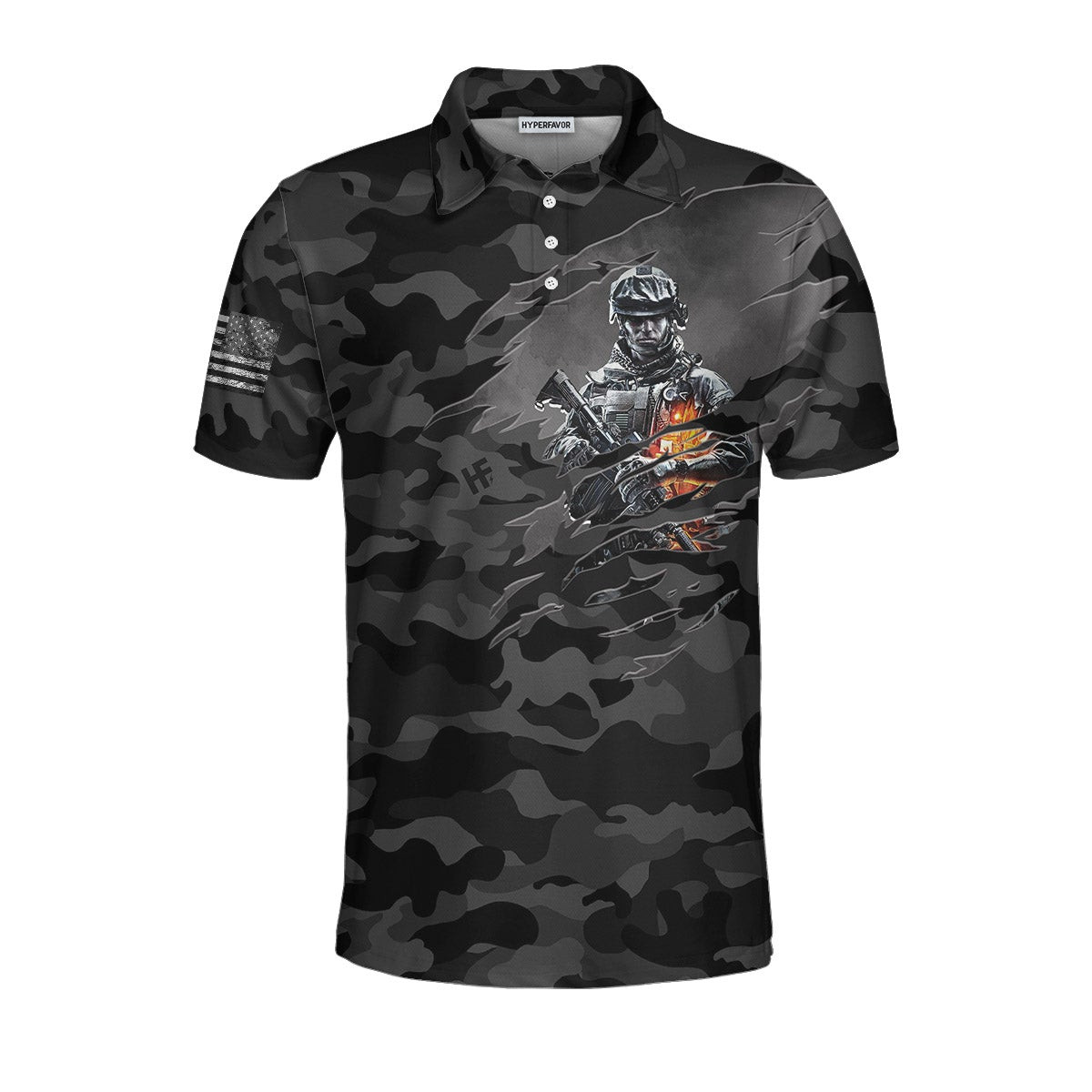 I Served My Country Polo Shirt Dark Colored Camouflage Veteran Shirt Design Best Gift For Veterans