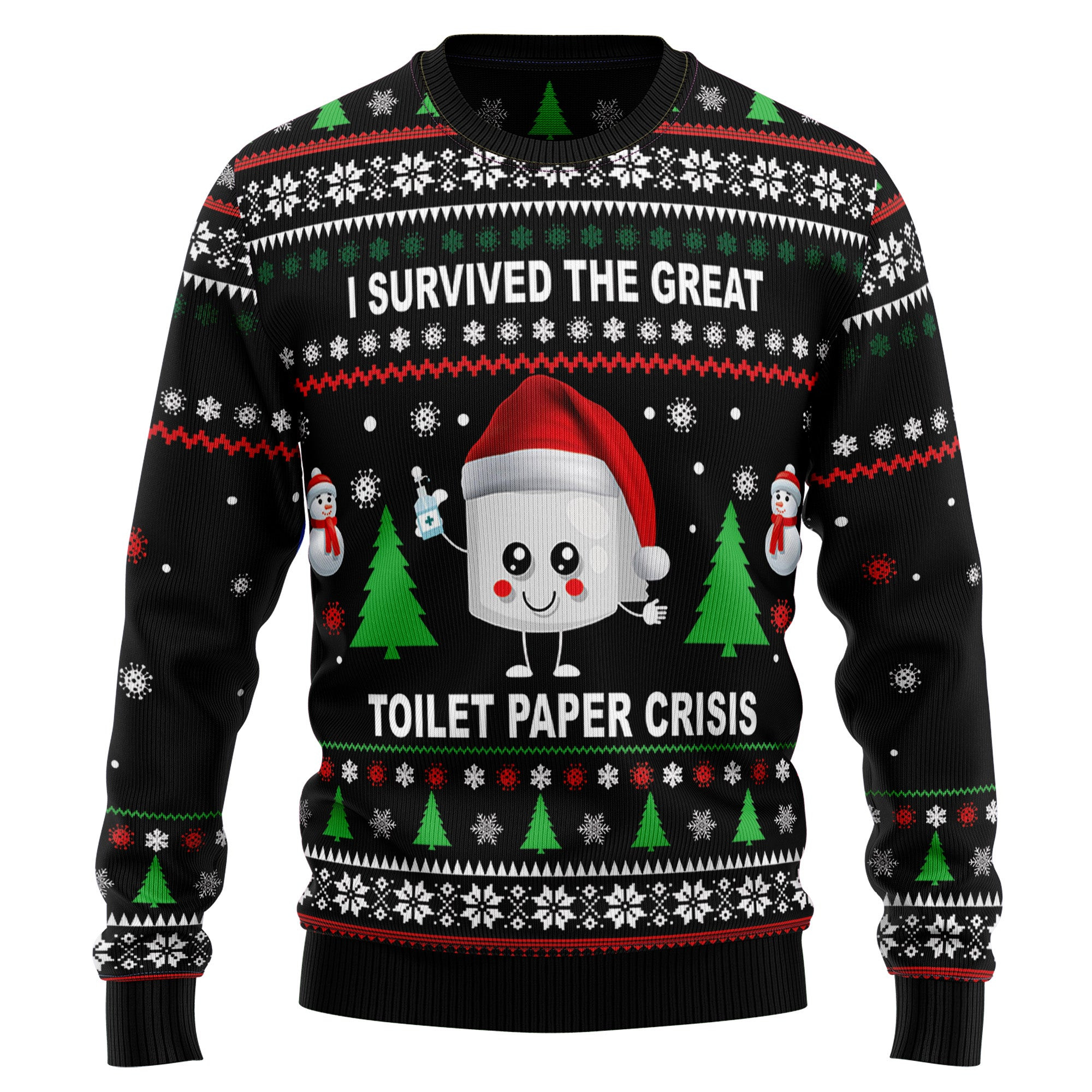 I Survived The Great Toilet Paper Crisis Ugly Christmas Sweater