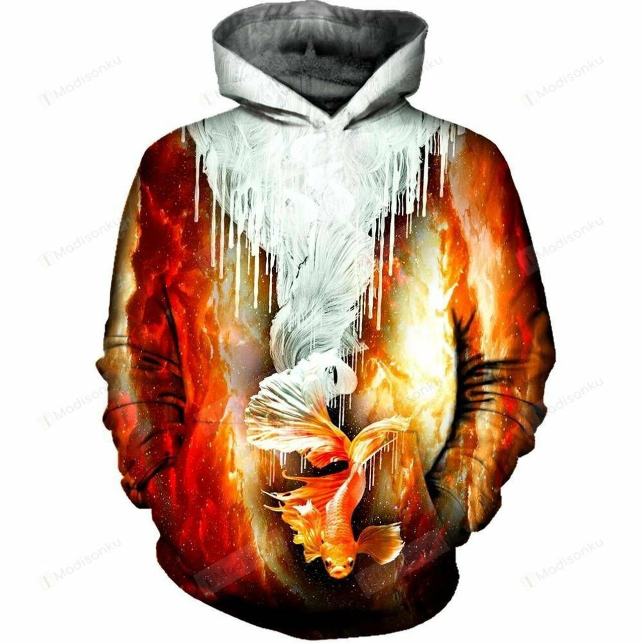 Icey Koi Fish 3d All Over Printed Hoodie