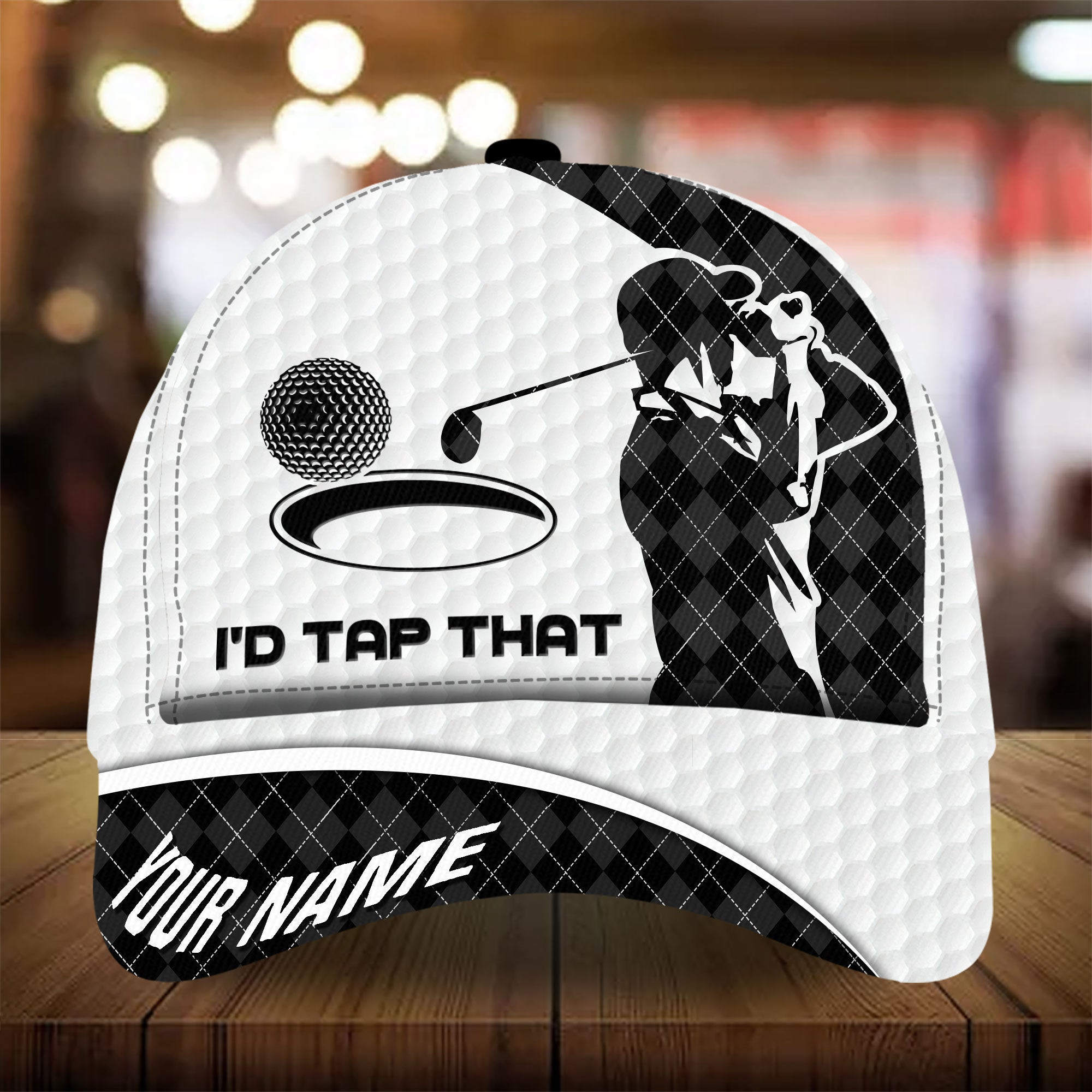 Id Tap That Golfer Cap Golfing Hats 3D Multicolor Personalized Classic Cap