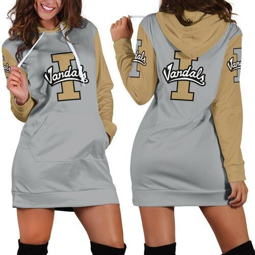 Idaho Vandals Hoodie Dress Sweater Dress Sweatshirt Dress 3d All Over Print For Women Hoodie