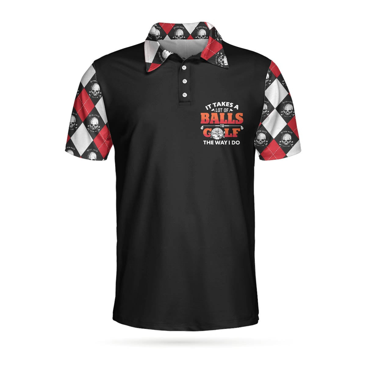 If You Want To Golf Like Me You Need A Lot Of Balls Polo Shirt Funny Golf Shirt For Men