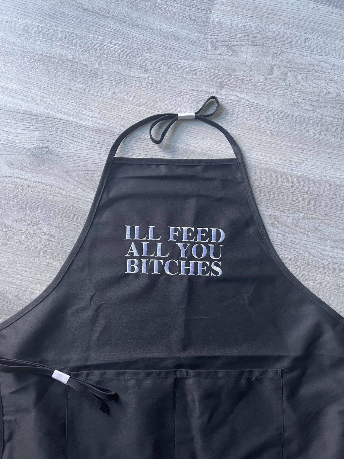 Ill Feed All You Funny Embroidered Apron