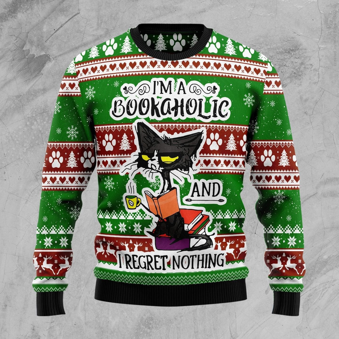 Im A Bookaholic Ugly Christmas Sweater Ugly Sweater For Men Women