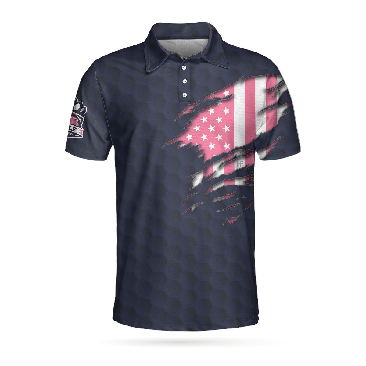 Im Happy To Show You What Swing Like A Girl Really Means American Golf Girl W-Ver 2 Polo Shirt