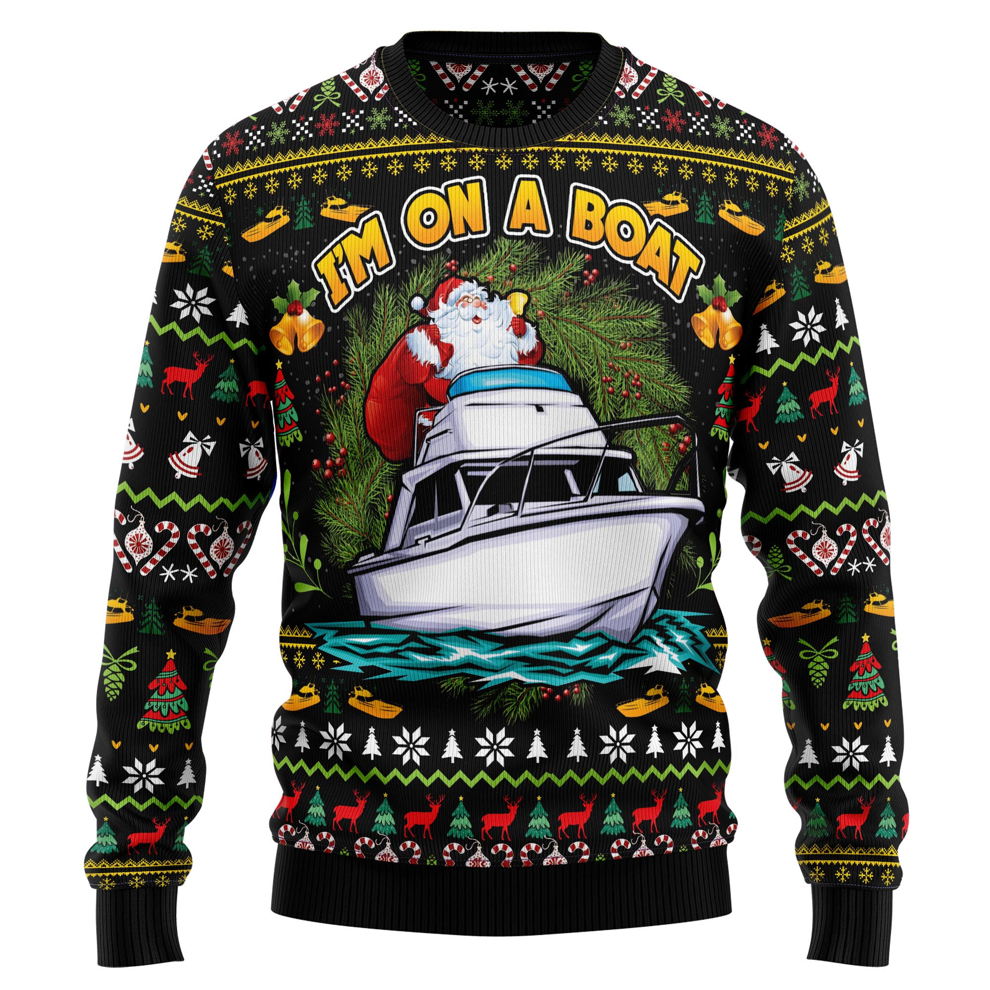 Im On A Boat Ugly Christmas Sweater