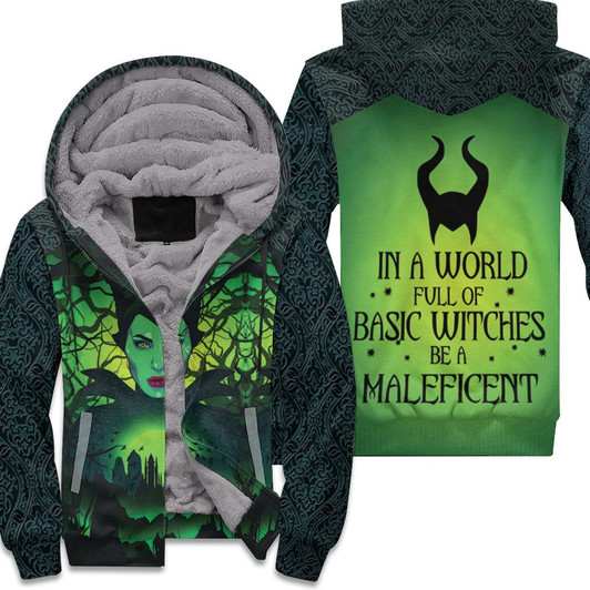 In A World Full Of Basic Witches Be A Maleficent Printed Pullover 3D Fleece Hoodie