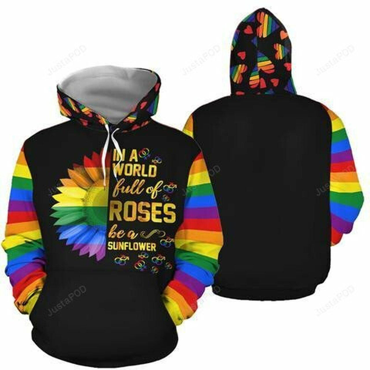 In A World Full Of Roses 3d All Over Printed Hoodie