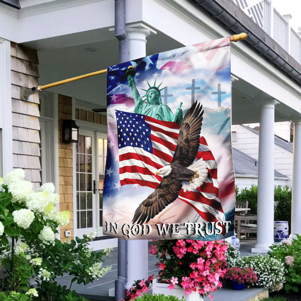 In God We Trust American Eagle Patriot Flag Jesus Flag Christian's Flag