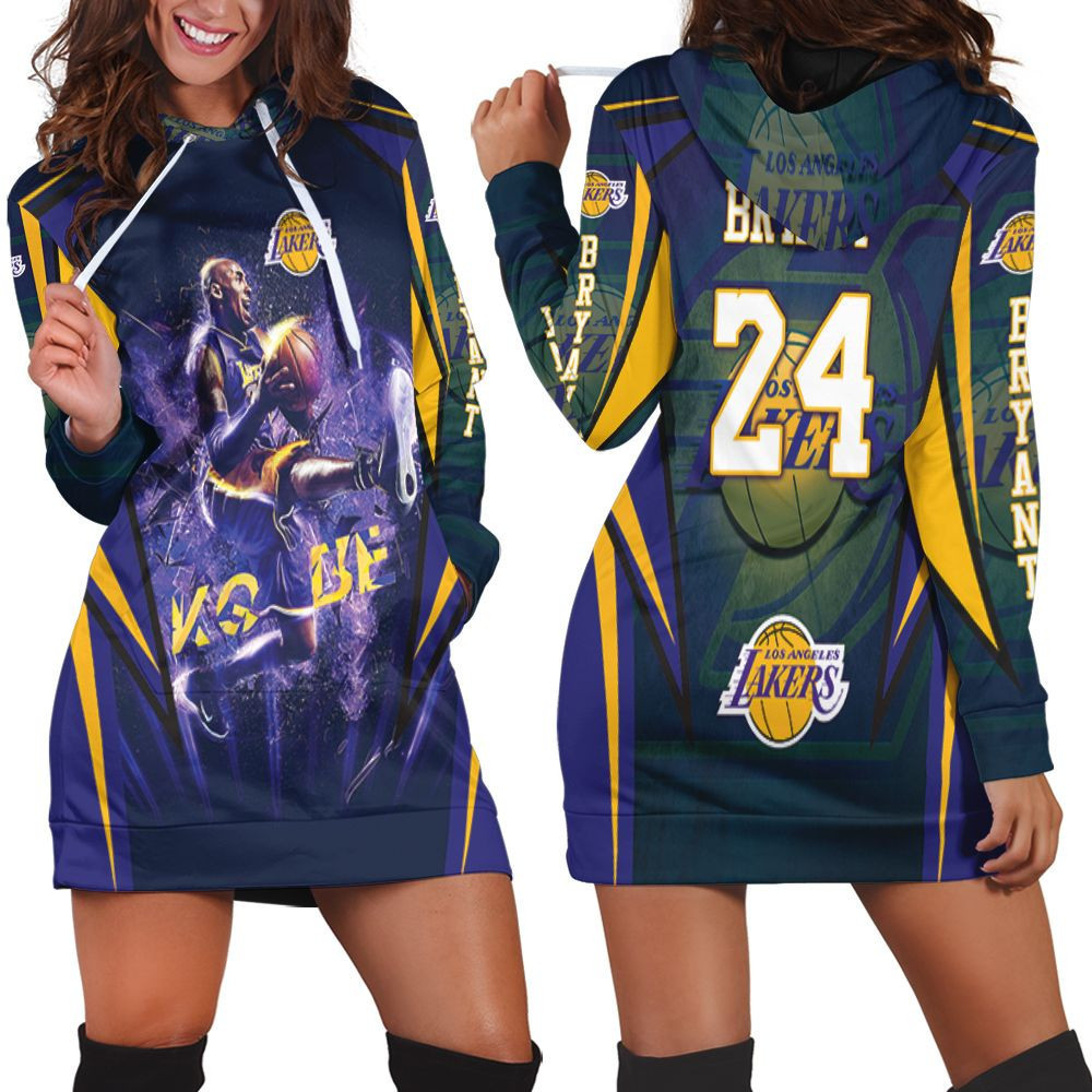 In Memories Kobe Bryant Los Angeles Lakers Hoodie Dress Sweater Dress Sweatshirt Dress