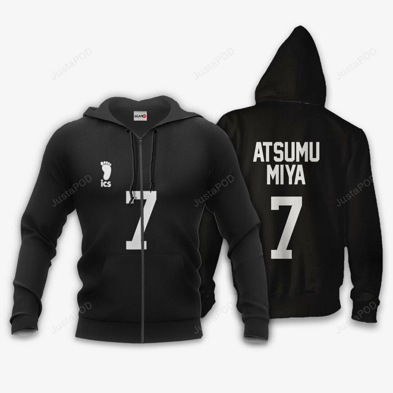 Inarizaki Atsumu Miya Number 7 Haikyuu Anime 3d All Over Print Hoodie