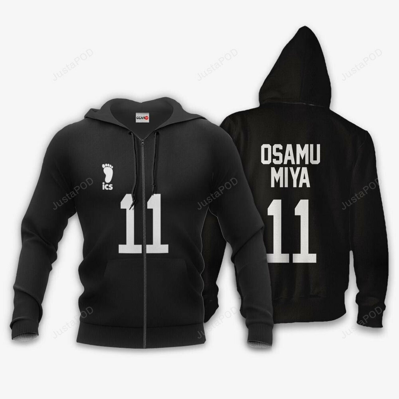 Inarizaki Osamu Miya Number 11 Haikyuu Anime 3d All Over Print Hoodie