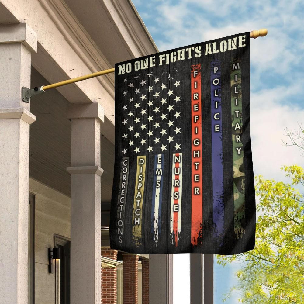 Independence Corrections Dispatch Ems Nurse Firefighter Police Military Garden Flag House Flag