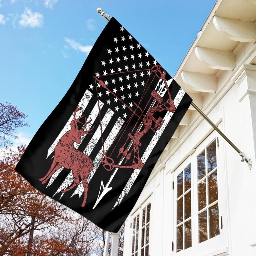 Independence Day Hunting Deer Flag Garden Flag House Flag