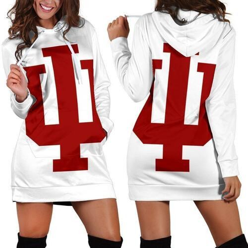 Indiana Hoosiers Hoodie Dress Sweater Dress Sweatshirt Dress 3d All Over Print For Women Hoodie