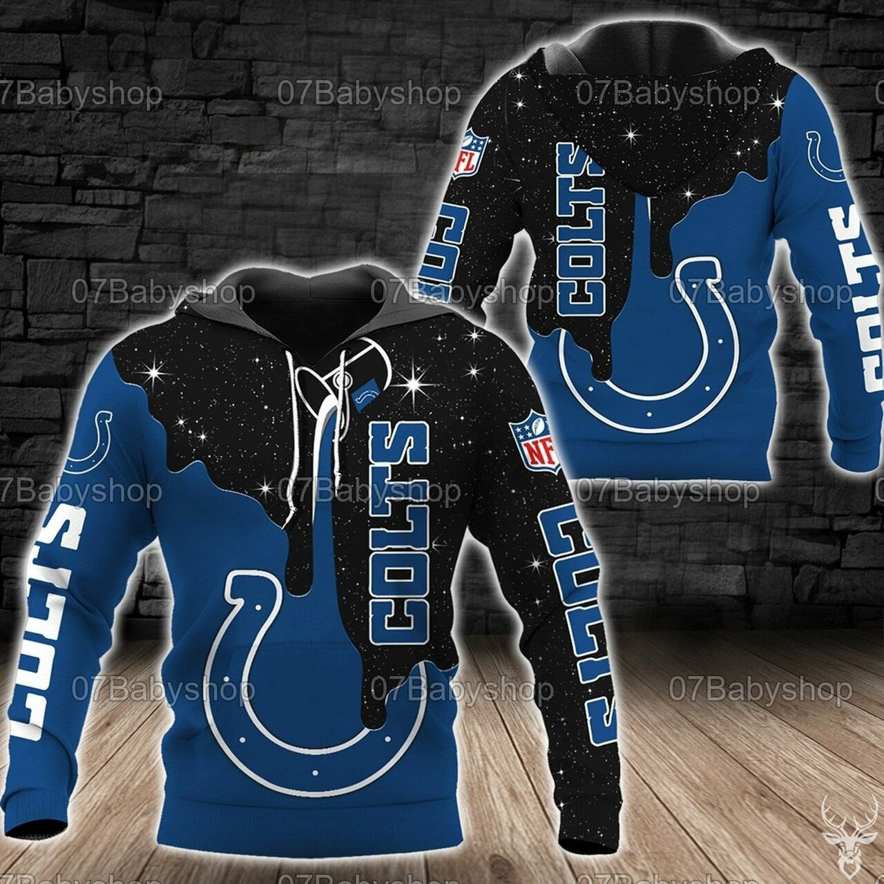 Indianapolis Colts 3d All Over Print Hoodie
