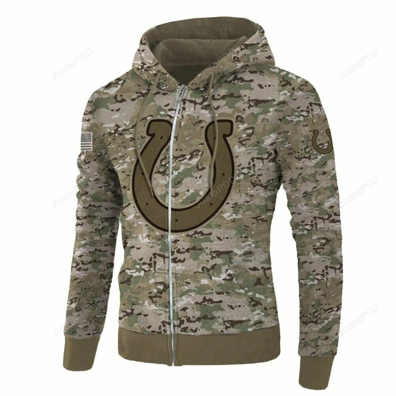 Indianapolis Colts Camo 3d All Print Hoodie