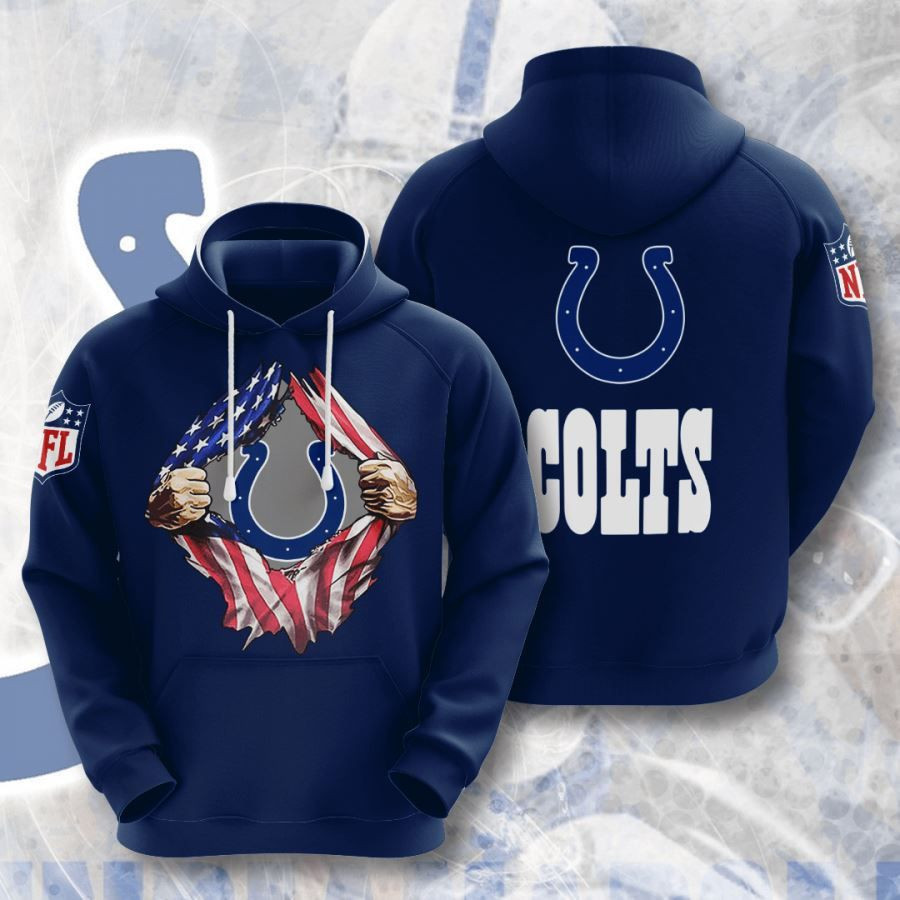 Indianapolis Colts No822 Custom Hoodie 3D All Over Print
