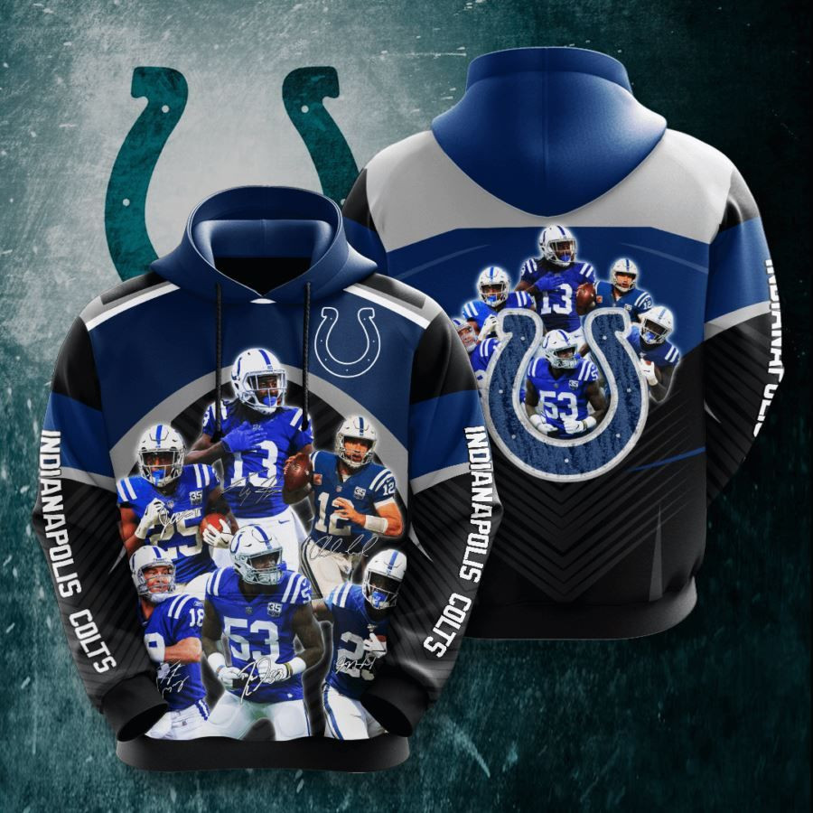 Indianapolis Colts No831 Custom Hoodie 3D All Over Print