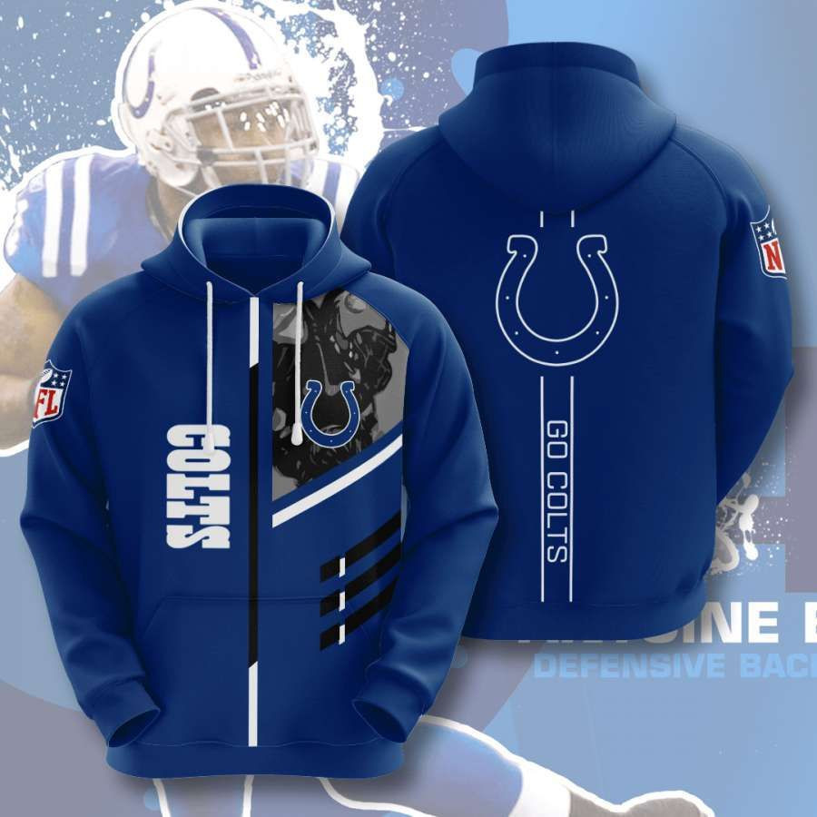 Indianapolis Colts No833 Custom Hoodie 3D All Over Print