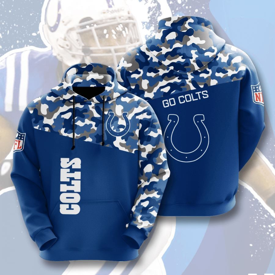 Indianapolis Colts No835 Custom Hoodie 3D All Over Print