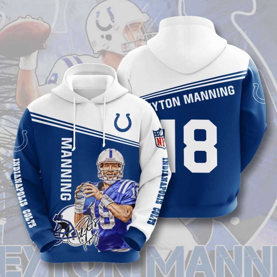 Indianapolis Colts No839 Custom Hoodie 3D All Over Print