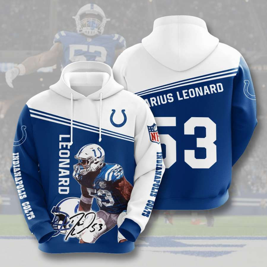 Indianapolis Colts No841 Custom Hoodie 3D All Over Print