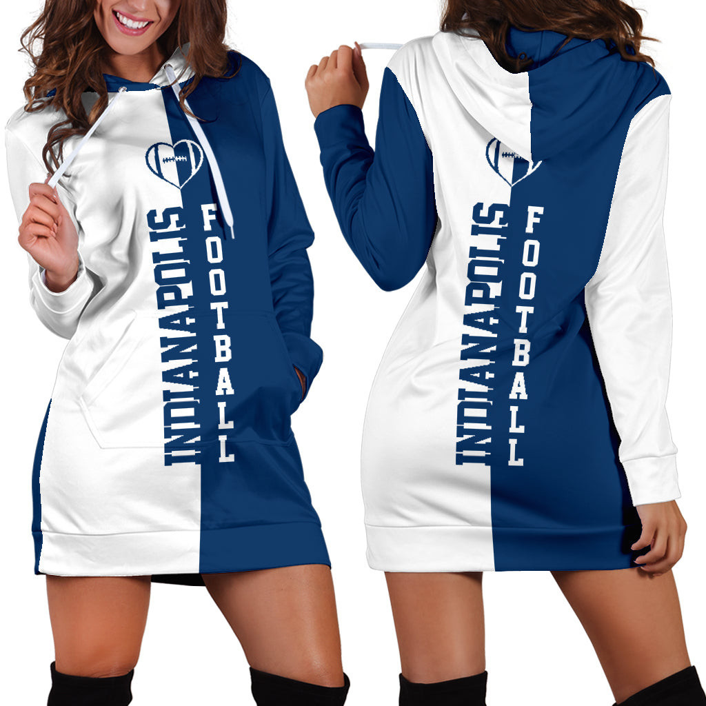 Indianapolis Football Hoodie Dress 3d All Over Print For Women Hoodie