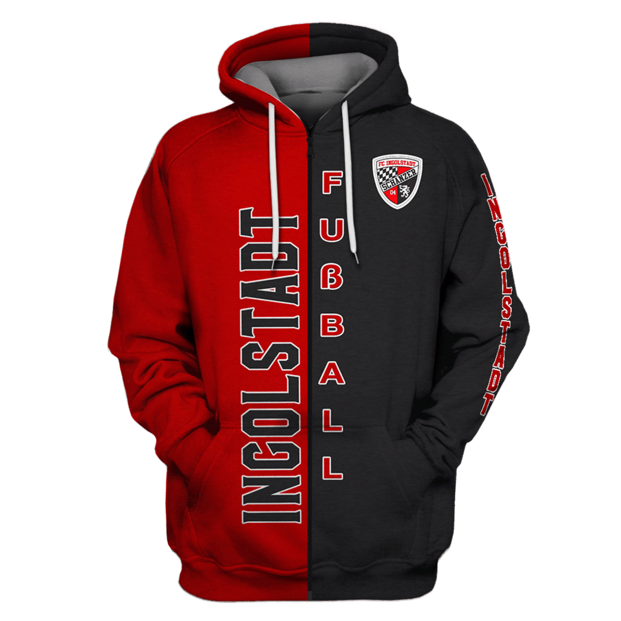 Ingolstadt Fubball 3d All Over Print Hoodie