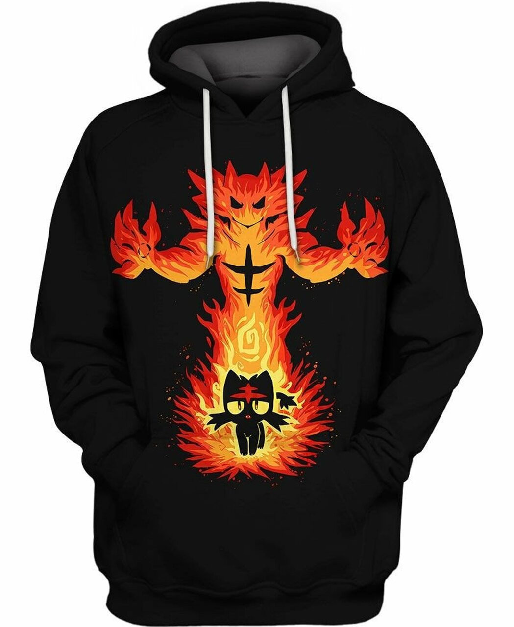 Inner Fire Cat 3d All Over Print Hoodie