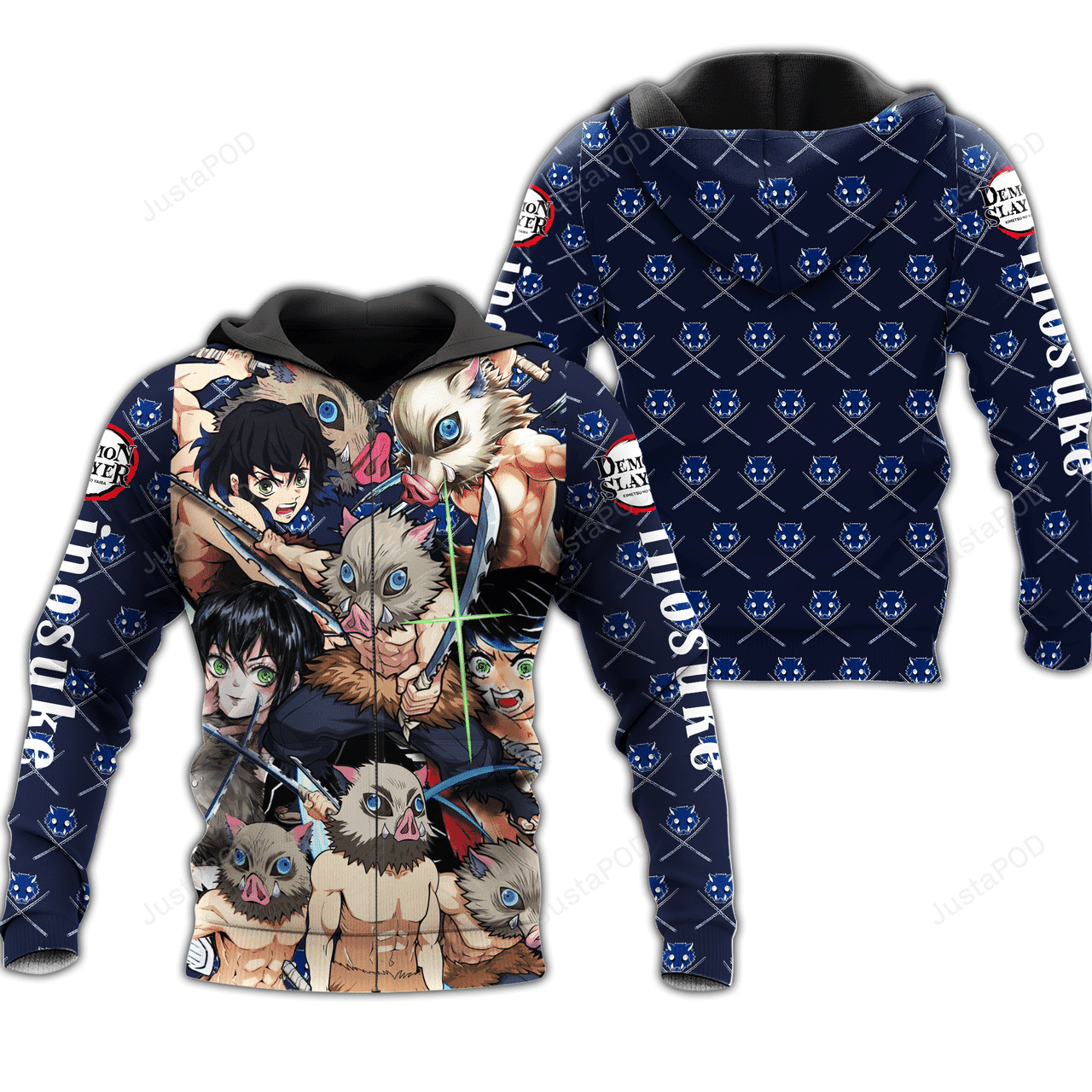 Inosuke Demon Slayers 3d All Over Print Hoodie