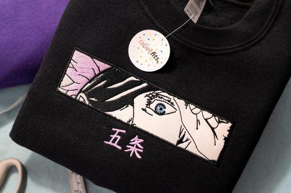 Inspired Embroidered Manga Anime Crewneck Sweatshirt