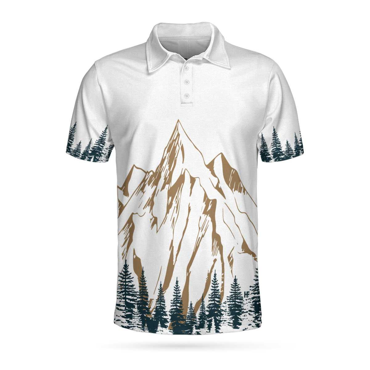 Into The Forest I Find My Soul Polo Shirt Wander Lust Sports Polo Shirt Cool Hiking Shirt For Men