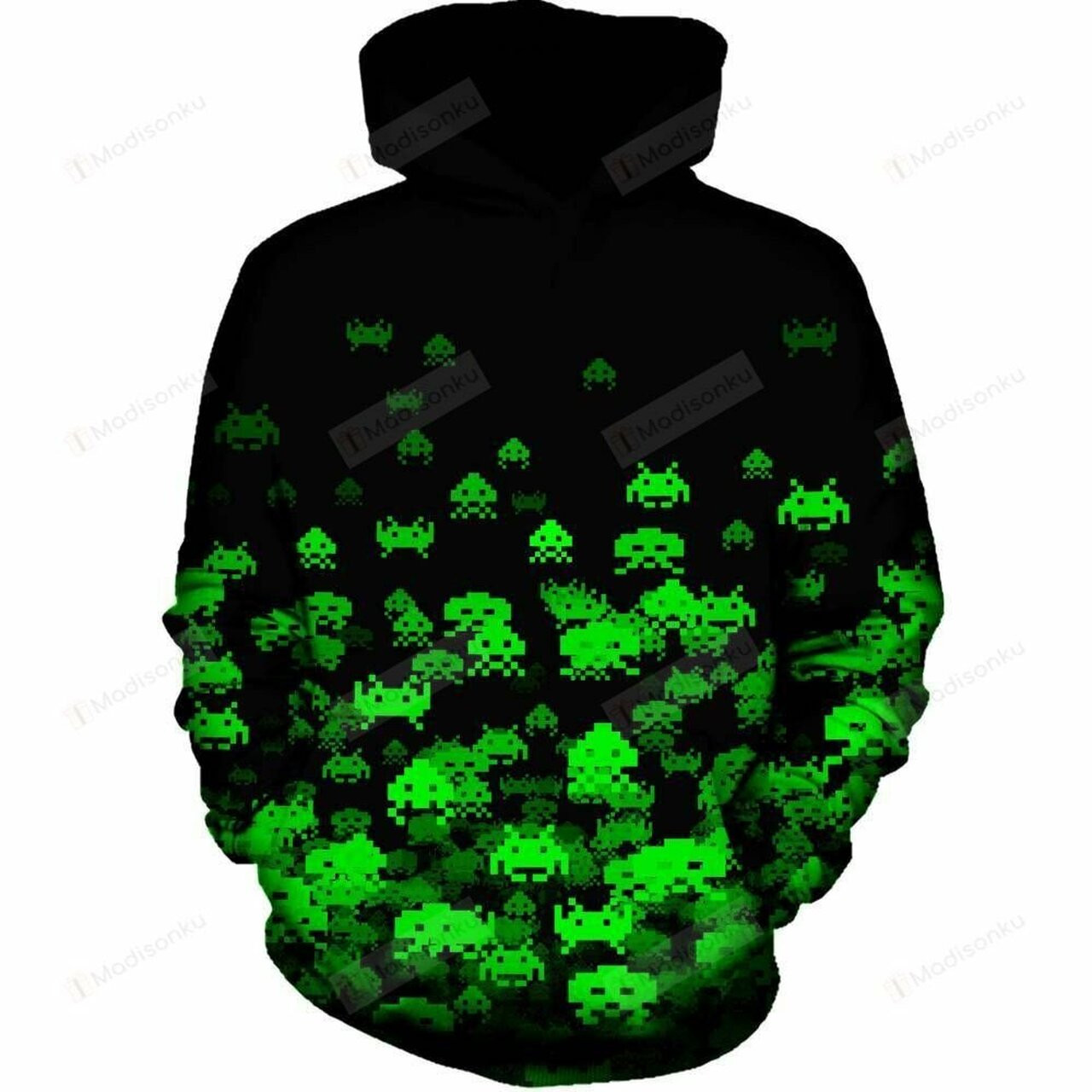 Invaded 3d All Over Printed Hoodie