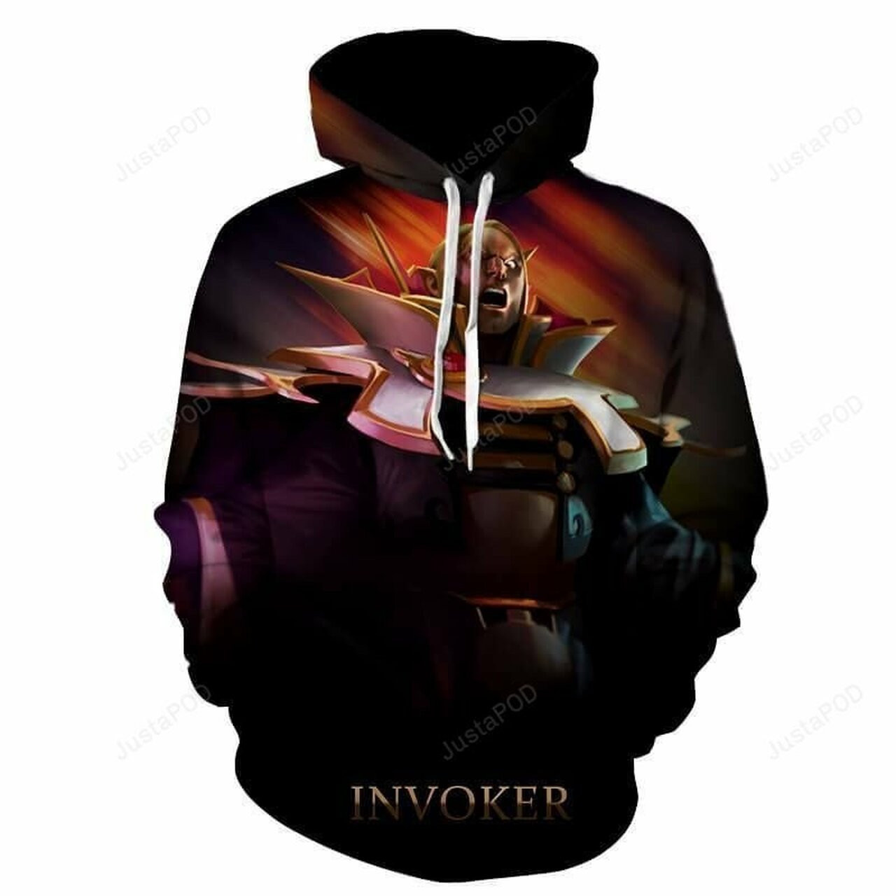 Invoker Black 3d All Over Print Hoodie