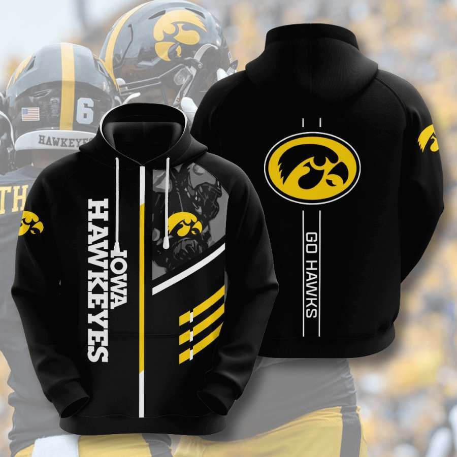 Iowa Hawkeyes No846 Custom Hoodie 3D All Over Print