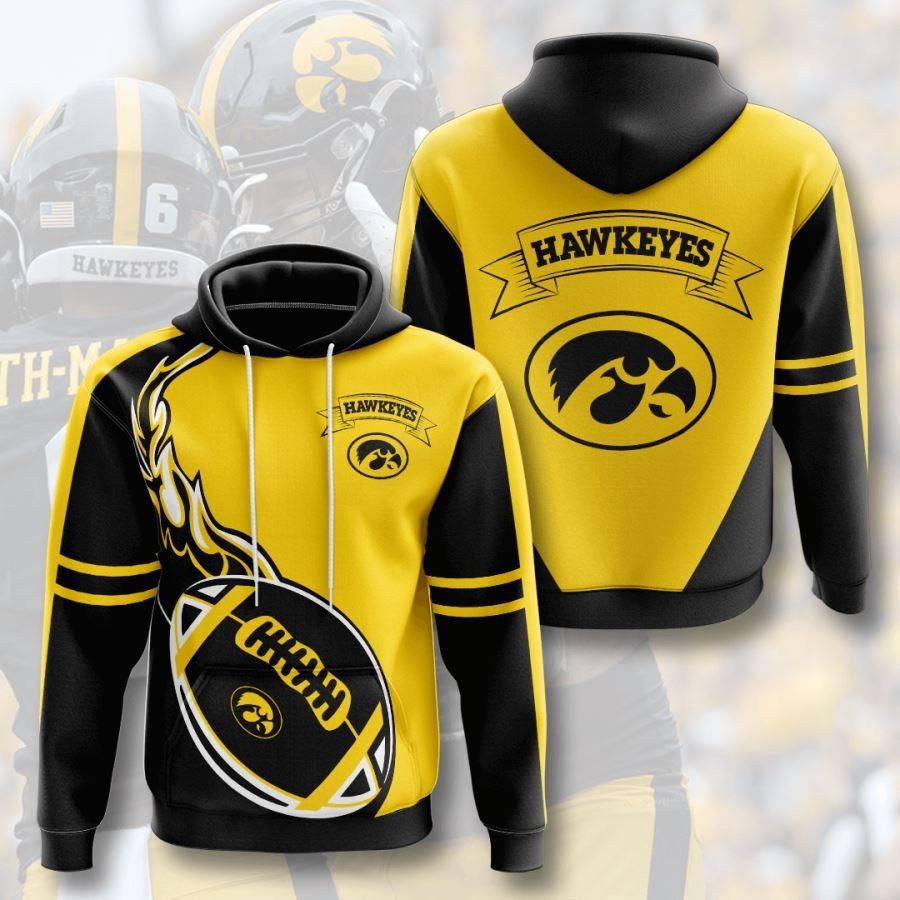 Iowa Hawkeyes No849 Custom Hoodie 3D