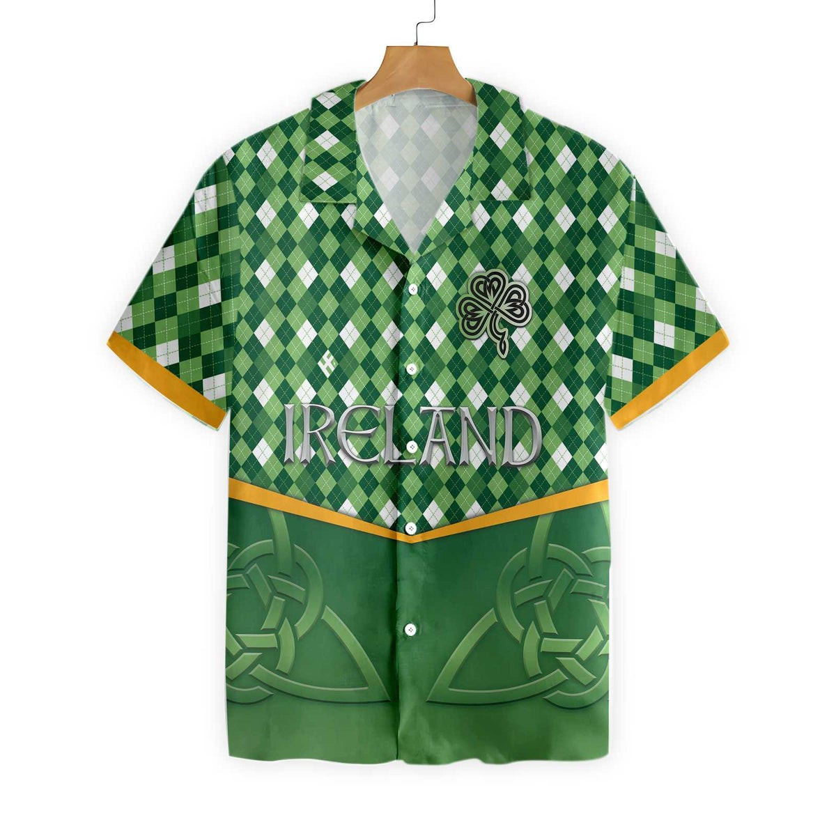 Ireland Personalized Name Custom Hawaiian shirt