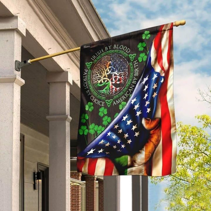 Irish American Flag Garden Flag House Flag