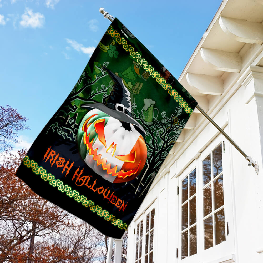 Irish Halloween Flag Halloween Outdoor Decor Fall Yard House Decoration