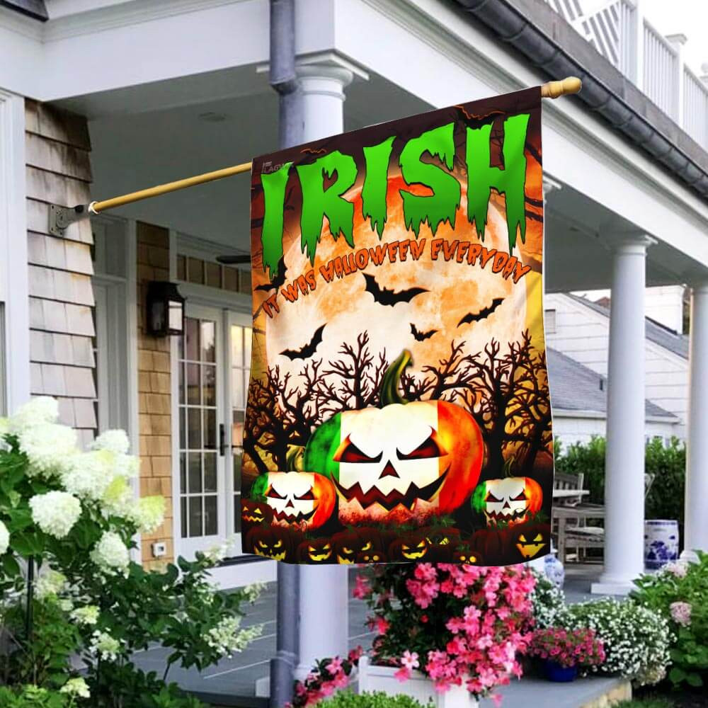 Irish It Was Halloween Everyday Flag Halloween Outdoor Decor Fall Yard House Decoration