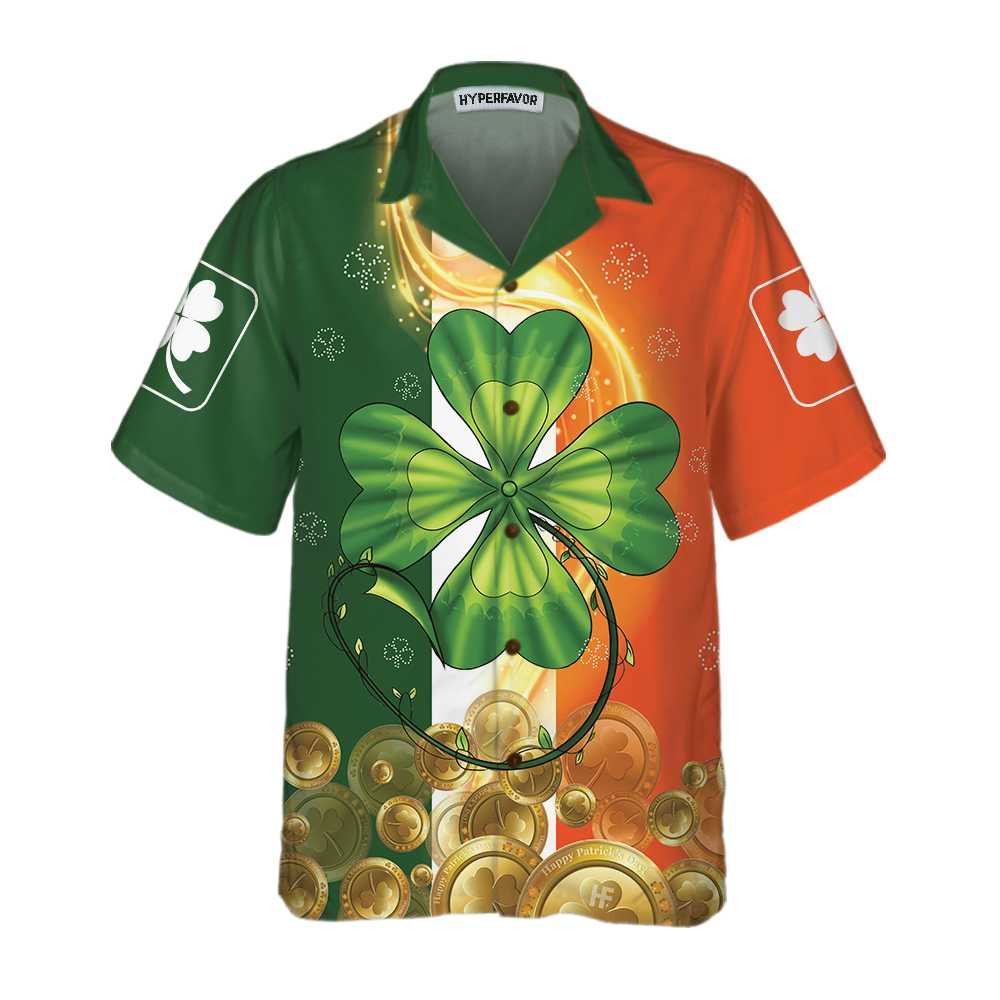 Irish Luck On St Patricks Day Hawaiian Shirt St Patricks Day Shirt Cool St Patricks Day Gift